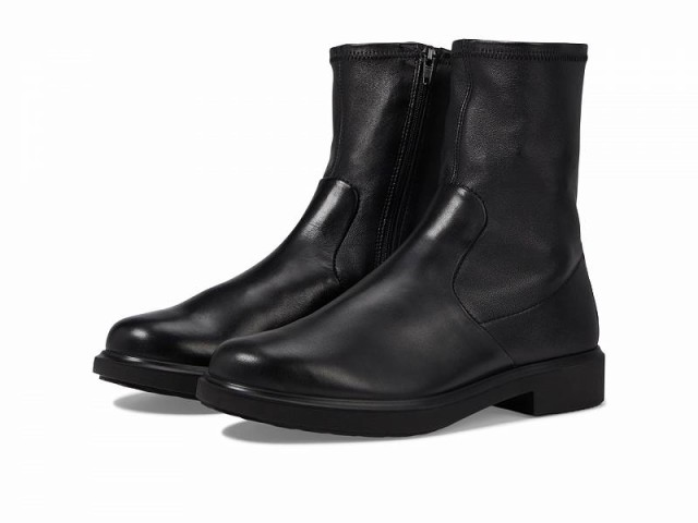 ECCO エコー レディース 女性用 シューズ 靴 ブーツ アンクル ショートブーツ Amsterdam Stretch Ankle Boot Black/Black【送料無料】