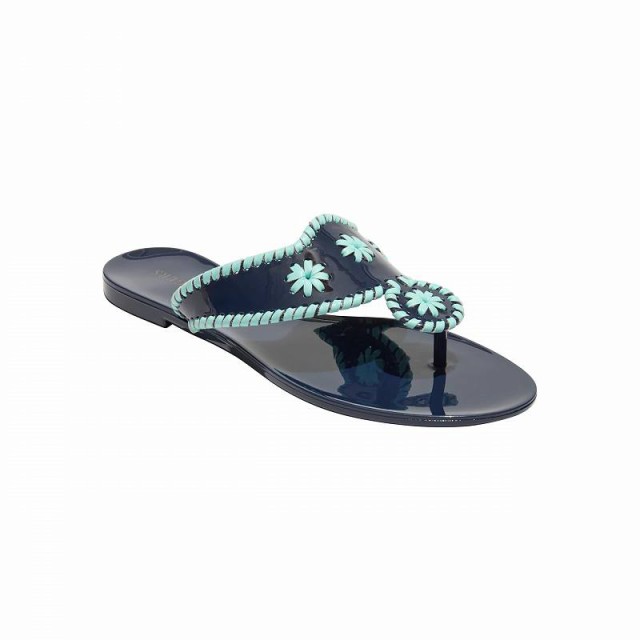 Jack Rogers ジャックロジャース レディース 女性用 シューズ 靴 サンダル Jacks Jelly Midnight/Turquoise【送料無料】