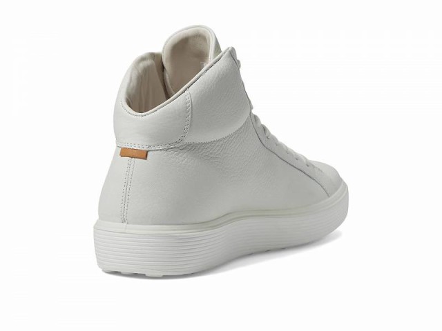 ECCO エコー メンズ 男性用 シューズ 靴 スニーカー 運動靴 Soft 60 Premium High-Top Sneakers White Pebbled Leather【送料無料】