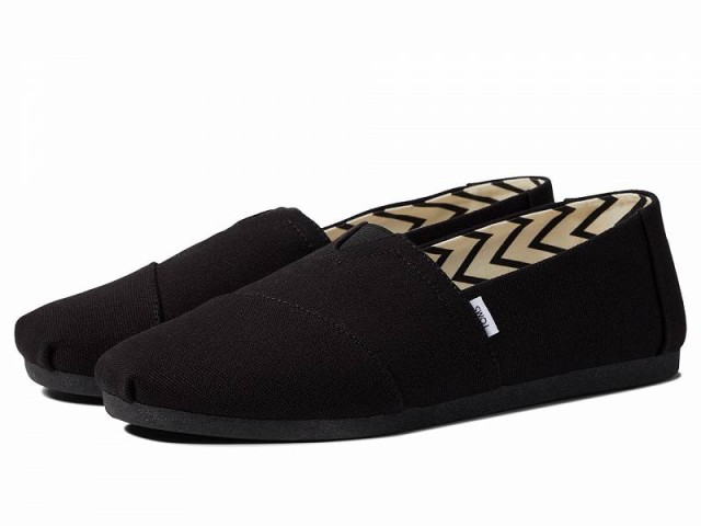 TOMS トムス メンズ 男性用 シューズ 靴 ローファー Classic Alpargata Black/Black【送料無料】