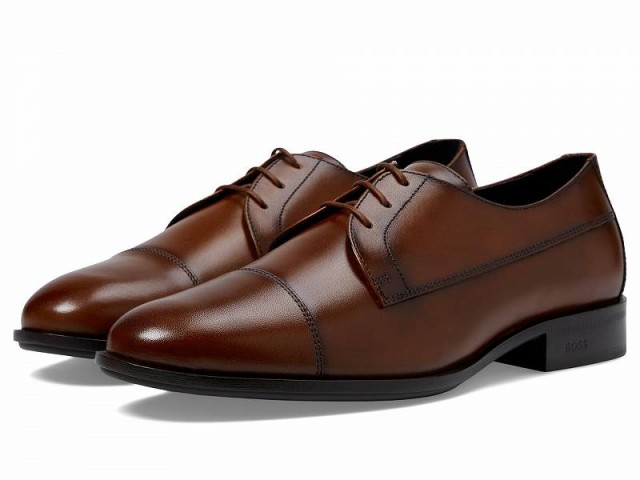 BOSS ボス メンズ 男性用 シューズ 靴 オックスフォード 紳士靴 通勤靴 Colby Smooth Leather Derby Dress Shoes Burnt【送料無料】