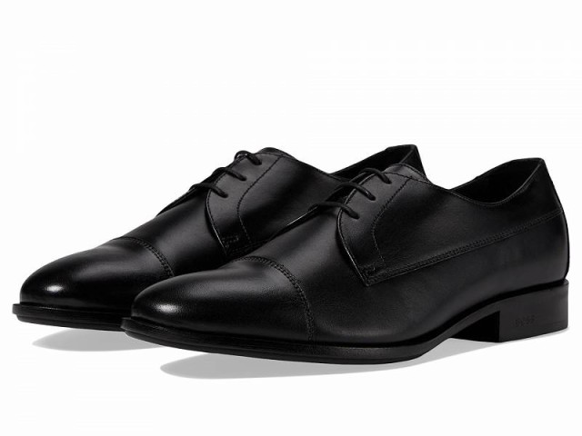 BOSS ボス メンズ 男性用 シューズ 靴 オックスフォード 紳士靴 通勤靴 Colby Smooth Leather Derby Dress Shoes Black【送料無料】