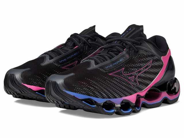 Mizuno ミズノ レディース 女性用 シューズ 靴 スニーカー 運動靴 Wave Prophecy 12 Black Oyster【送料無料】