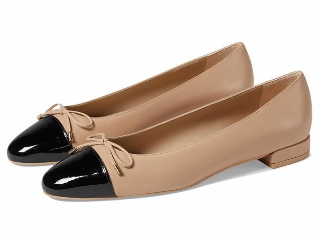 Stuart Weitzman スチュアートワイツマン レディース 女性用 シューズ 靴 フラット Sleek Bow Flat Adobe/Black【送料無料】