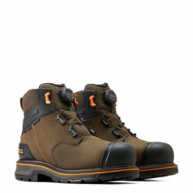 Ariat アリアト メンズ 男性用 シューズ 靴 ブーツ ワークブーツ Stump Jumper 6 BOA Waterproof Composite Toe Work Boot【送料無料】