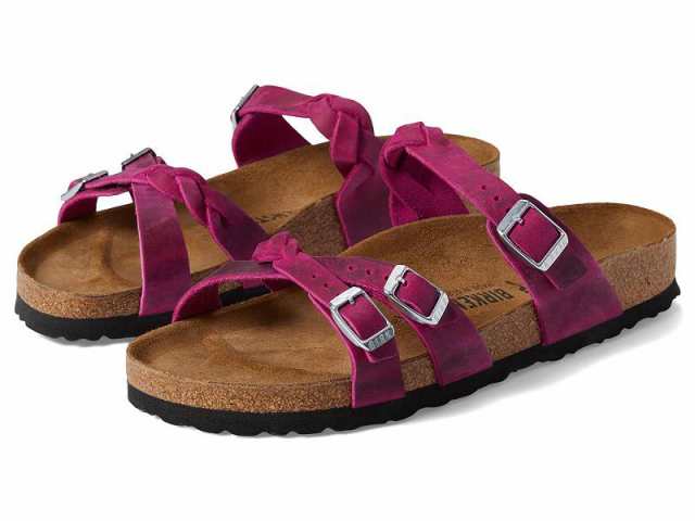 Birkenstock ビルケンシュトック レディース 女性用 シューズ 靴 サンダル Franca Braid Oiled Leather Festival Fuchsia【送料無料】