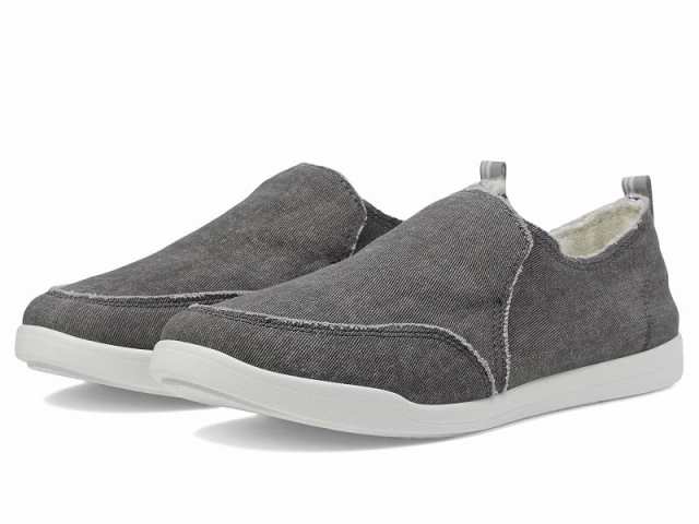 VIONIC バイオニック レディース 女性用 シューズ 靴 フラット Malibu Slip-On Charcoal Denim【送料無料】