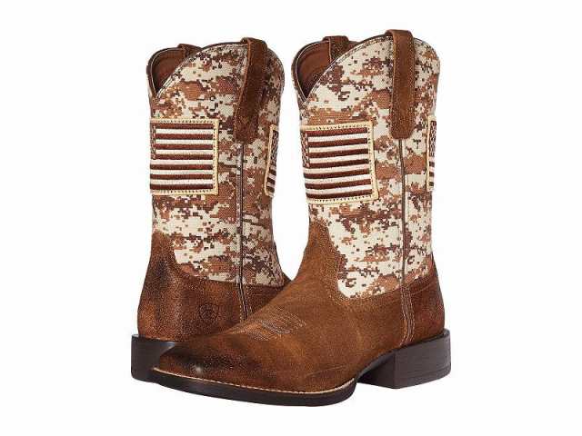 Ariat アリアト メンズ 男性用 シューズ 靴 ブーツ ウエスタンブーツ Sport Patriot Antique Mocha Suede/Sand Camo Print【送料無料】