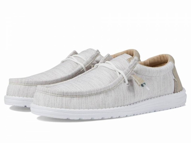 Hey Dude ヘイデュード メンズ 男性用 シューズ 靴 ローファー Wally Ascend Woven Slip-On Casual Shoes Ivory Coast【送料無料】