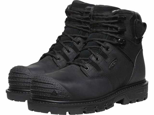 Keen Utility キーン メンズ 男性用 シューズ 靴 ブーツ ワークブーツ Camden 6 Waterproof Composite Toe Black/Black【送料無料】