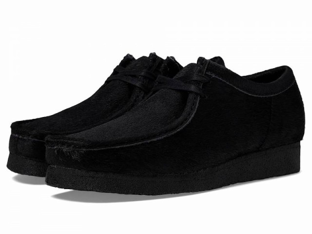 Clarks クラークス メンズ 男性用 シューズ 靴 オックスフォード 紳士靴 通勤靴 Wallabee Black Hair On【送料無料】