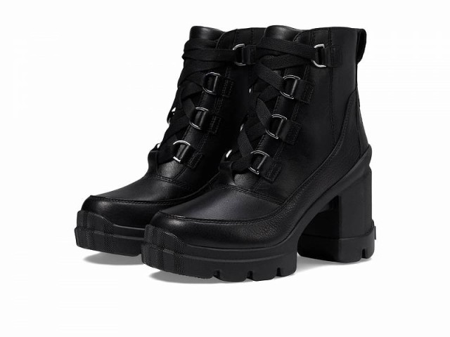 SOREL ソレル レディース 女性用 シューズ 靴 ブーツ レースアップ 編み上げ Caribou(TM) X Heel Lace Black/Black【送料無料】