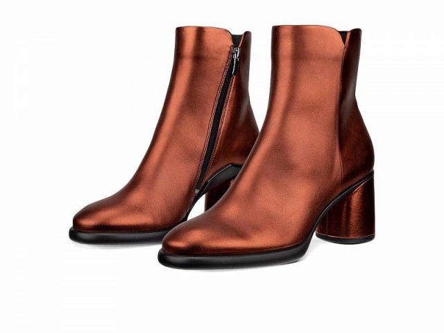 ECCO エコー レディース 女性用 シューズ 靴 ブーツ アンクル ショートブーツ Sculpted Lx 55 mm Ankle Boot Bronze Antique【送料無料】