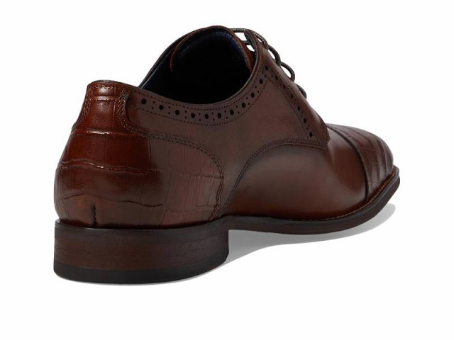 Stacy Adams ステーシーアダムス メンズ 男性用 シューズ 靴 オックスフォード 紳士靴 通勤靴 Penley Cap Toe Oxford Cognac【送料無料】