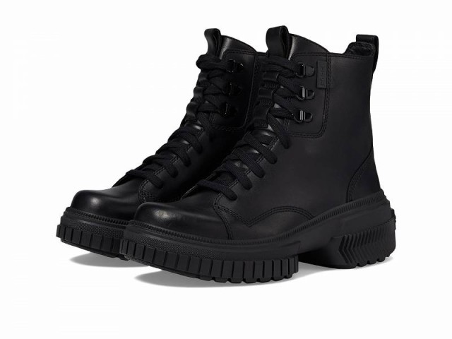 SOREL ソレル レディース 女性用 シューズ 靴 ブーツ レースアップ 編み上げ ONA(TM) AVE Boot Lace Waterproof Black/Black【送料無料】