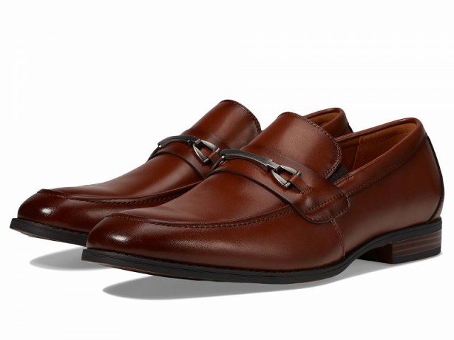 Stacy Adams ステーシーアダムス メンズ 男性用 シューズ 靴 ローファー Lundy Slip On Loafer Cognac【送料無料】