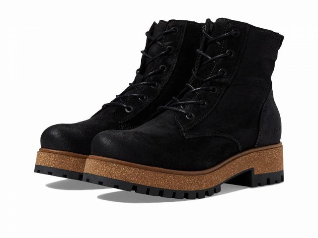 taos Footwear タオス レディース 女性用 シューズ 靴 ブーツ レースアップ 編み上げ Main Street Black Rugged【送料無料】