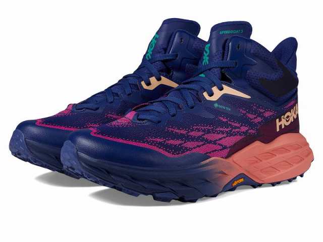 Hoka ホカ レディース 女性用 シューズ 靴 スニーカー 運動靴 Speedgoat 5 Mid GTX(R) Bellwether Blue/Camellia【送料無料】