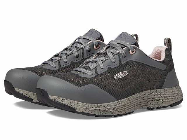 Keen Utility キーン レディース 女性用 シューズ 靴 スニーカー 運動靴 Sparta II (Alloy Toe) Steel Grey/Peach Whip【送料無料】