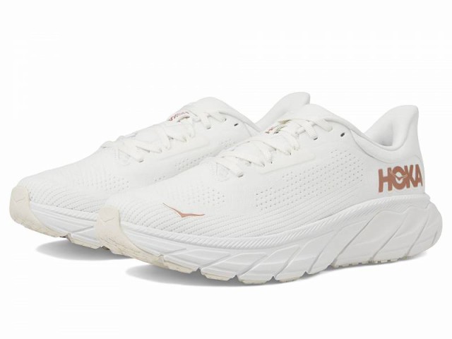 Hoka ホカ レディース 女性用 シューズ 靴 スニーカー 運動靴 Arahi 7 Blanc De Blanc/Rose Gold【送料無料】