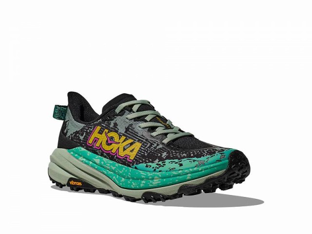 Hoka ホカ レディース 女性用 シューズ 靴 スニーカー 運動靴 Speedgoat 6 Black/Aloe Vera【送料無料】