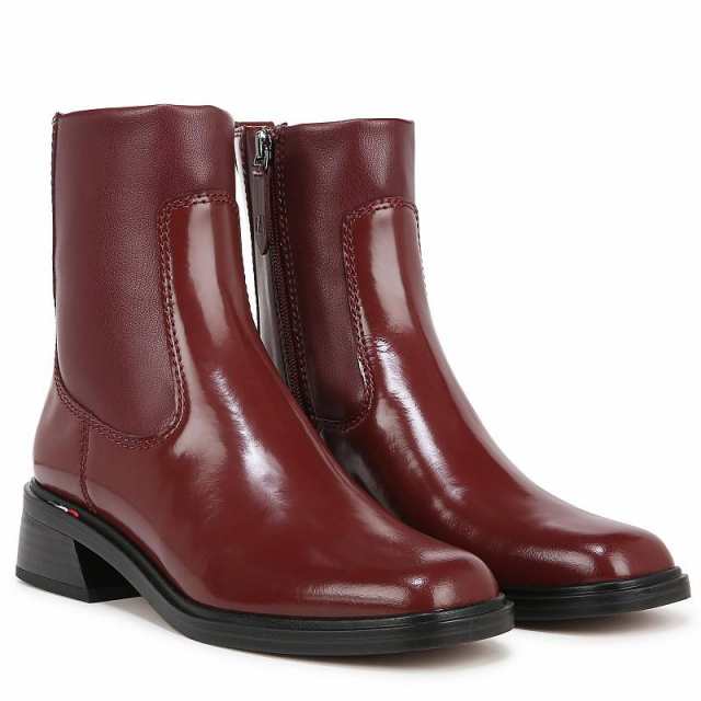 Franco Sarto フランコサルト レディース 女性用 シューズ 靴 ブーツ ミッドカフ Gracelyn Berry Red Leather/Faux Leather【送料無料】