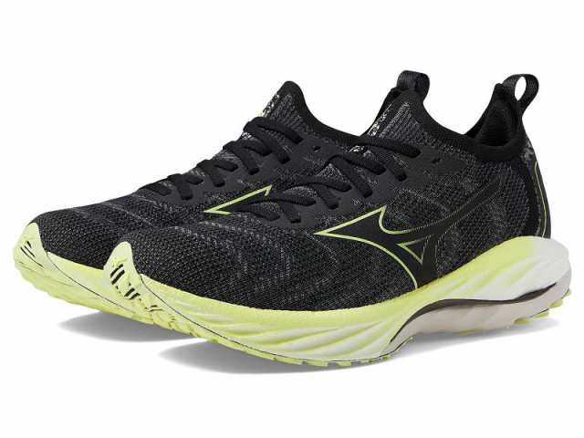 Mizuno ミズノ メンズ 男性用 シューズ 靴 スニーカー 運動靴 Wave Neo Wind Undyed Black/Luminous【送料無料】