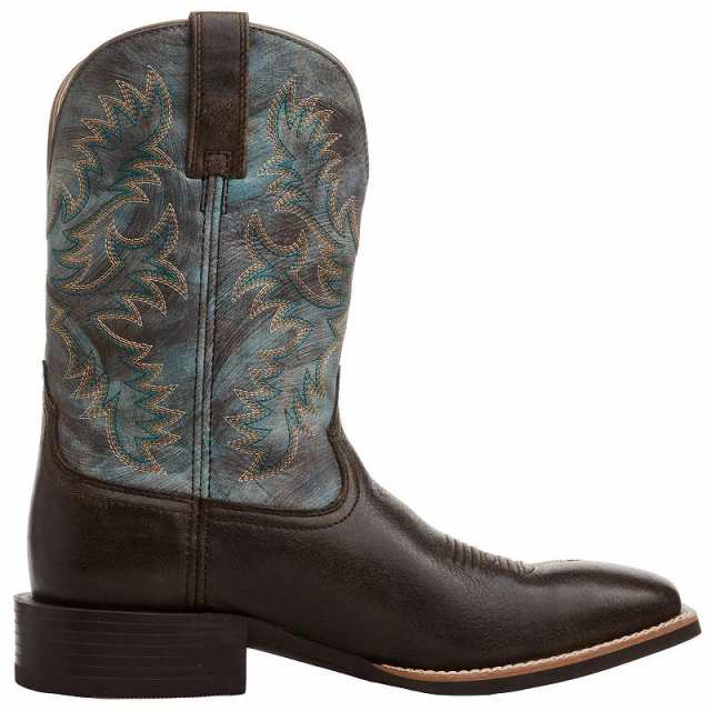 Ariat アリアト メンズ 男性用 シューズ 靴 ブーツ ウエスタンブーツ Sport Latigo Western Boot Spiced Cider/Stone Blue【送料無料】