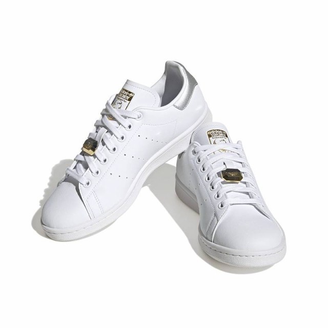 Adidas stan smith shop white & silver metallic