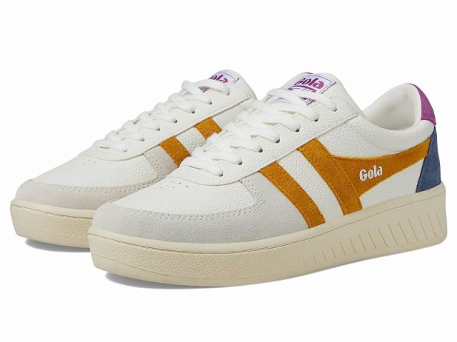 Gola ゴラ レディース 女性用 シューズ 靴 スニーカー 運動靴 Grandslam Trident White/Sun/Foxglove【送料無料】