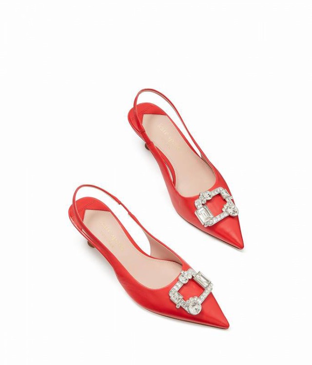 Kate Spade New York ケイト・スペード レディース 女性用 シューズ 靴 ヒール Renata Sling Ponderosa Red【送料無料】