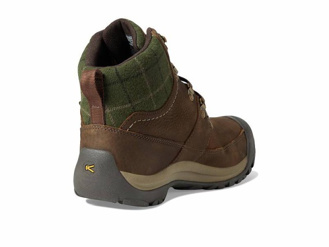 Keen キーン レディース 女性用 シューズ 靴 ブーツ スノーブーツ Kaci III Winter Mid Waterproof Dark Earth/Green Plaid【送料無料】