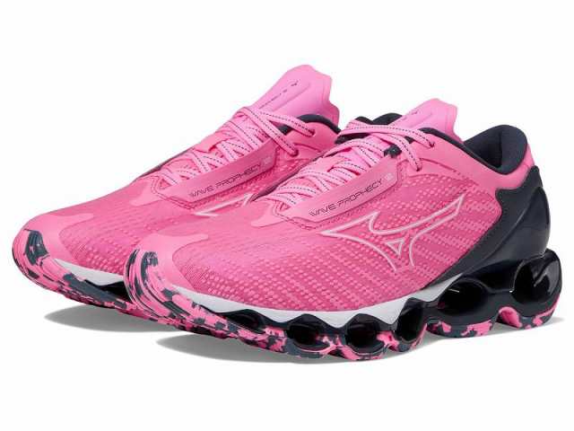 Mizuno ミズノ レディース 女性用 シューズ 靴 スニーカー 運動靴 Wave Prophecy 12 Sakura Glow/Ombre Blue【送料無料】