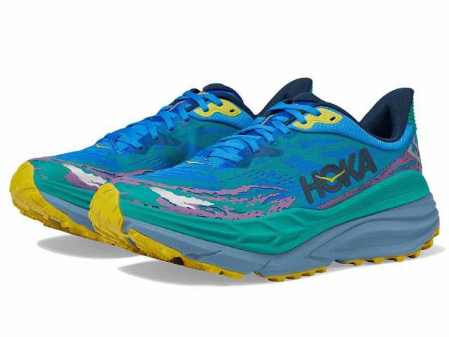 Hoka ホカ メンズ 男性用 シューズ 靴 スニーカー 運動靴 Stinson 7 Virtual Blue/Tech Green【送料無料】