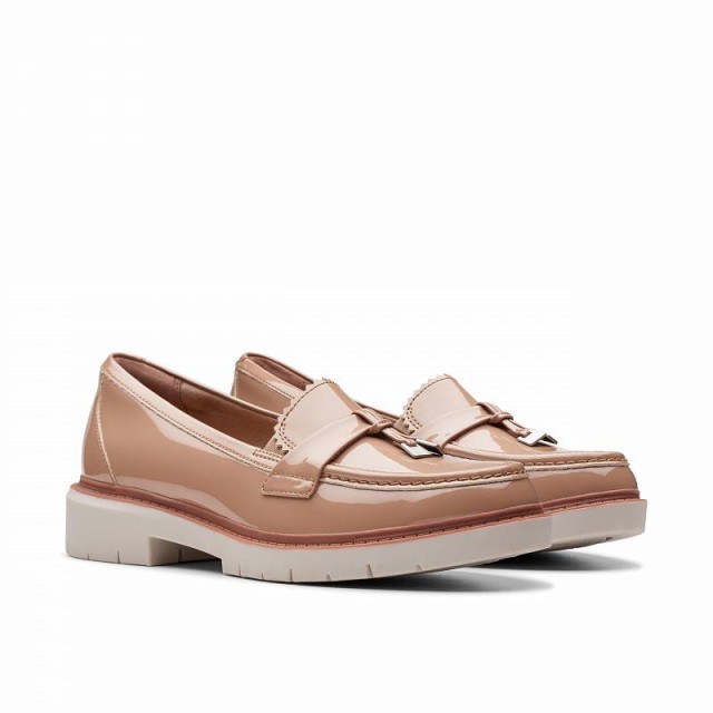 Clarks クラークス レディース 女性用 シューズ 靴 ローファー ボートシューズ Westlynn Bella Warm Beige Synthetic【送料無料】