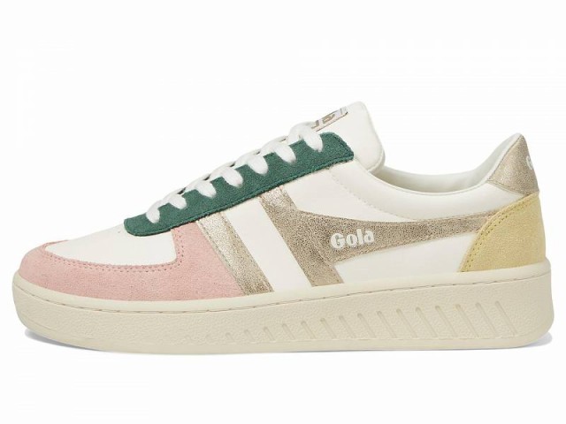 Gola ゴラ レディース 女性用 シューズ 靴 スニーカー 運動靴 Grandslam Quadrant Off-White/Pearl  Pink/Gold/Lemon【送料無料】｜au PAY マーケット