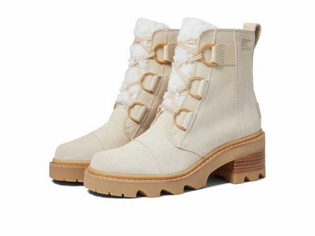 SOREL ソレル レディース 女性用 シューズ 靴 ブーツ レースアップ 編み上げ Joan Now(TM) Lace Cozy Bleached Ceramic/Gum【送料無料】