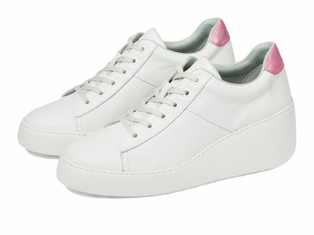 FLY LONDON フライロンドン レディース 女性用 シューズ 靴 スニーカー 運動靴 DELF580FLY White/Pink Velvet/Mirror【送料無料】