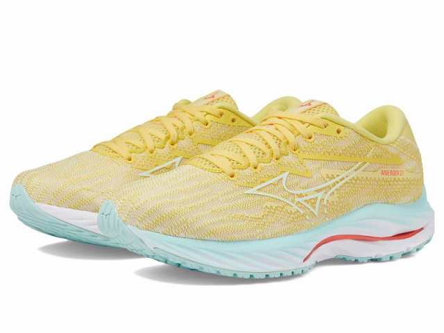 Mizuno ミズノ レディース 女性用 シューズ 靴 スニーカー 運動靴 Wave Rider 27 Anise Flower/White【送料無料】