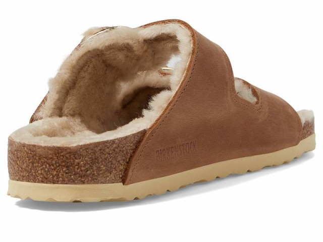 Birkenstock ビルケンシュトック レディース 女性用 シューズ 靴 サンダル Arizona Big Buckle Shearling Cognac/Sandcastle【送料無料】