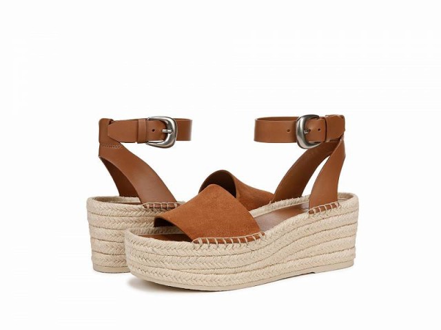 Vince ヴィンス レディース 女性用 シューズ 靴 ヒール Belisa Platform Espadrille Sandals Dark Sequoia Brown【送料無料】