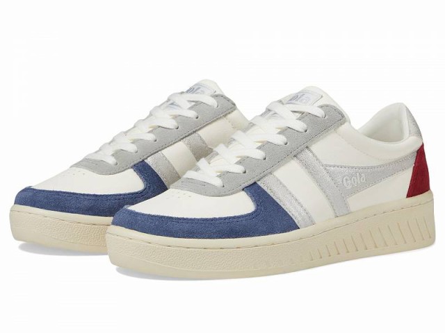 Gola ゴラ レディース 女性用 シューズ 靴 スニーカー 運動靴 Grandslam Quadrant Off-White/Moonlight/Silver/Deep Red【送料無料】