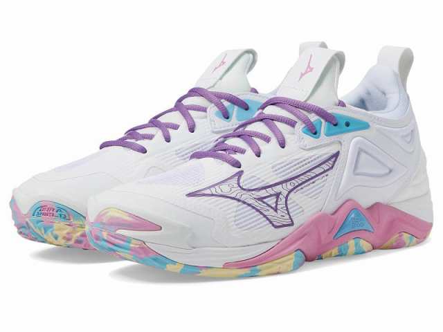 Mizuno ミズノ レディース 女性用 シューズ 靴 スニーカー 運動靴 Wave Momentum 3 White/Pink Tetra【送料無料】