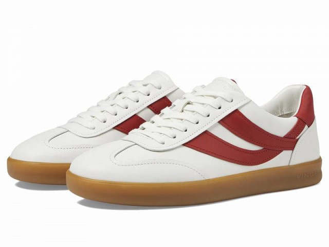 Vince ヴィンス メンズ 男性用 シューズ 靴 スニーカー 運動靴 Oasis-M Lace-Up Retro Sneakers Chalk White/Ruby Red【送料無料】