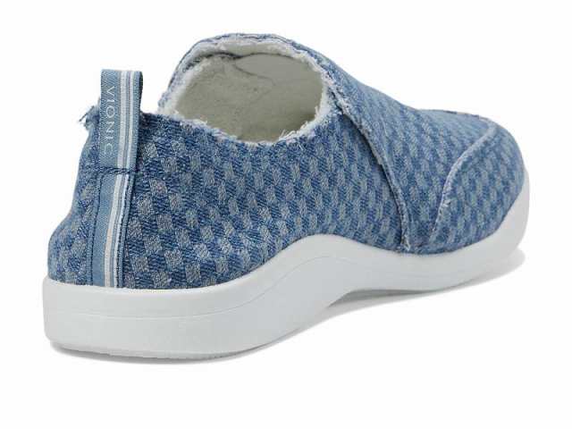 VIONIC バイオニック レディース 女性用 シューズ 靴 フラット Malibu Slip-On Checkered Denim【送料無料】