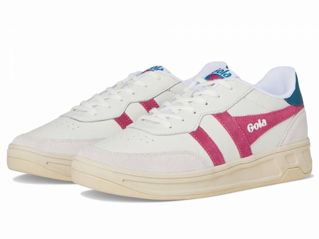 Gola ゴラ レディース 女性用 シューズ 靴 スニーカー 運動靴 Topspin White/Fuchsia/Peacock【送料無料】