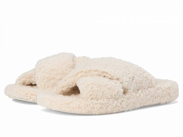 FitFlop フィットフロップ レディース 女性用 シューズ 靴 サンダル Iqushion D-Luxe Padded Teddy Cross Slides Milk Ice【送料無料】