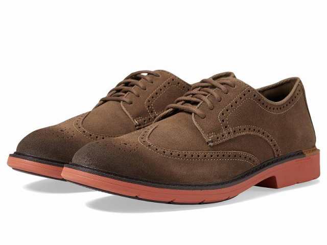 Cole Haan コールハーン メンズ 男性用 シューズ 靴 オックスフォード 紳士靴 通勤靴 Go-To Wing Oxford Truffle Suede/Dark【送料無料】