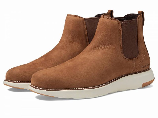 Cole Haan コールハーン メンズ 男性用 シューズ 靴 ブーツ チェルシーブーツ Grand Atlantic Chelsea Earthen Nubuck/Ivory【送料無料】