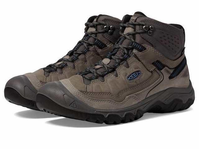 Keen キーン メンズ 男性用 シューズ 靴 ブーツ ハイキング トレッキング Targhee IV Mid WP Steel Grey/Coronet Blue【送料無料】